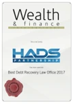 The Best Debt Recovery Law Office 2017 — Wealth & Finance